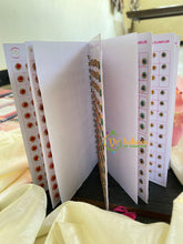 Gold Border Stone Sticker Bindi Book-Navya Long-BB074